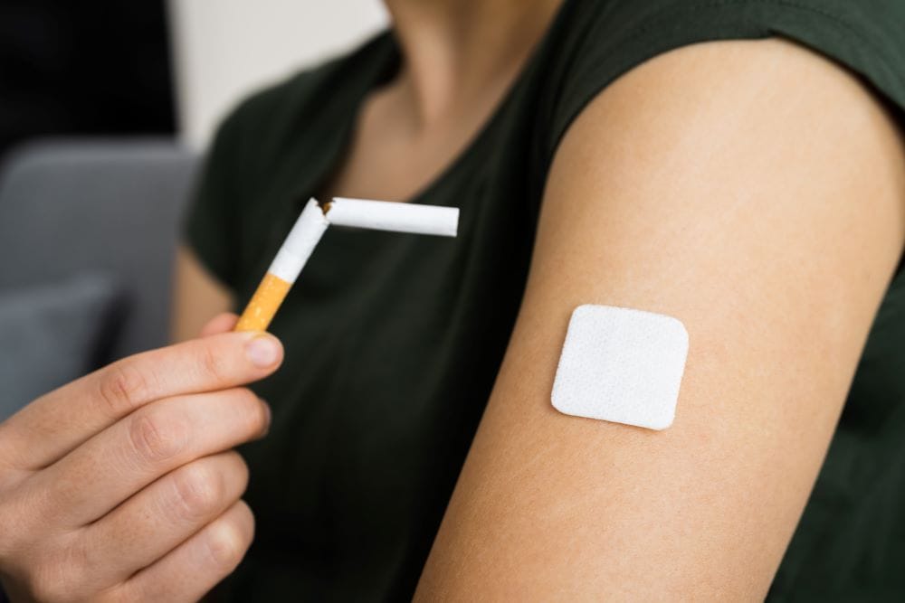nicotinepleisters bij stoppen met roken
