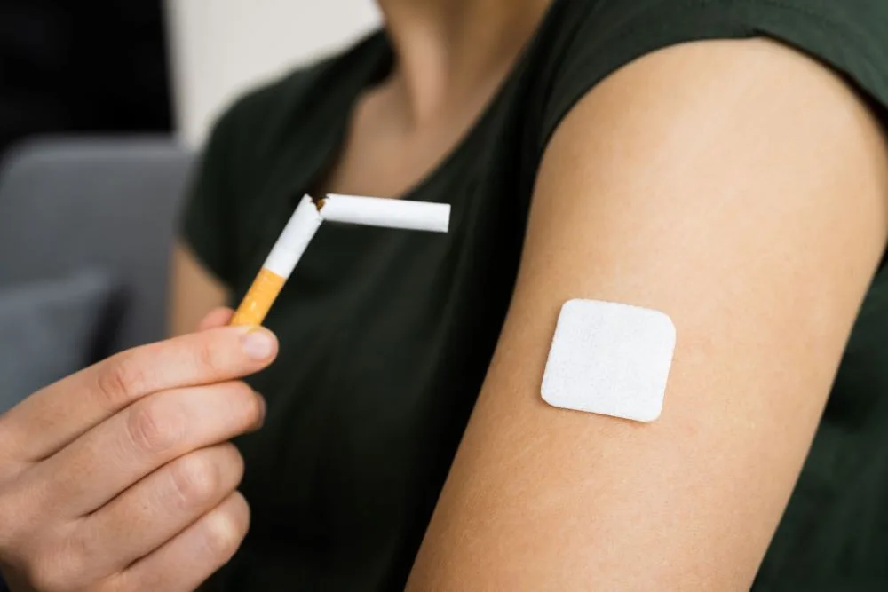 nicotinepleisters bij stoppen met roken